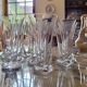 6 crystal flutes Daum, model "Kim", France