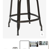 Industrial stools Nicolle Delamaison