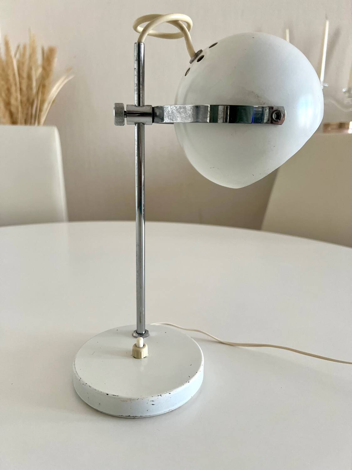 Vintage lamp from the 60s-70s, adjustable for table or wall – Space Age style
