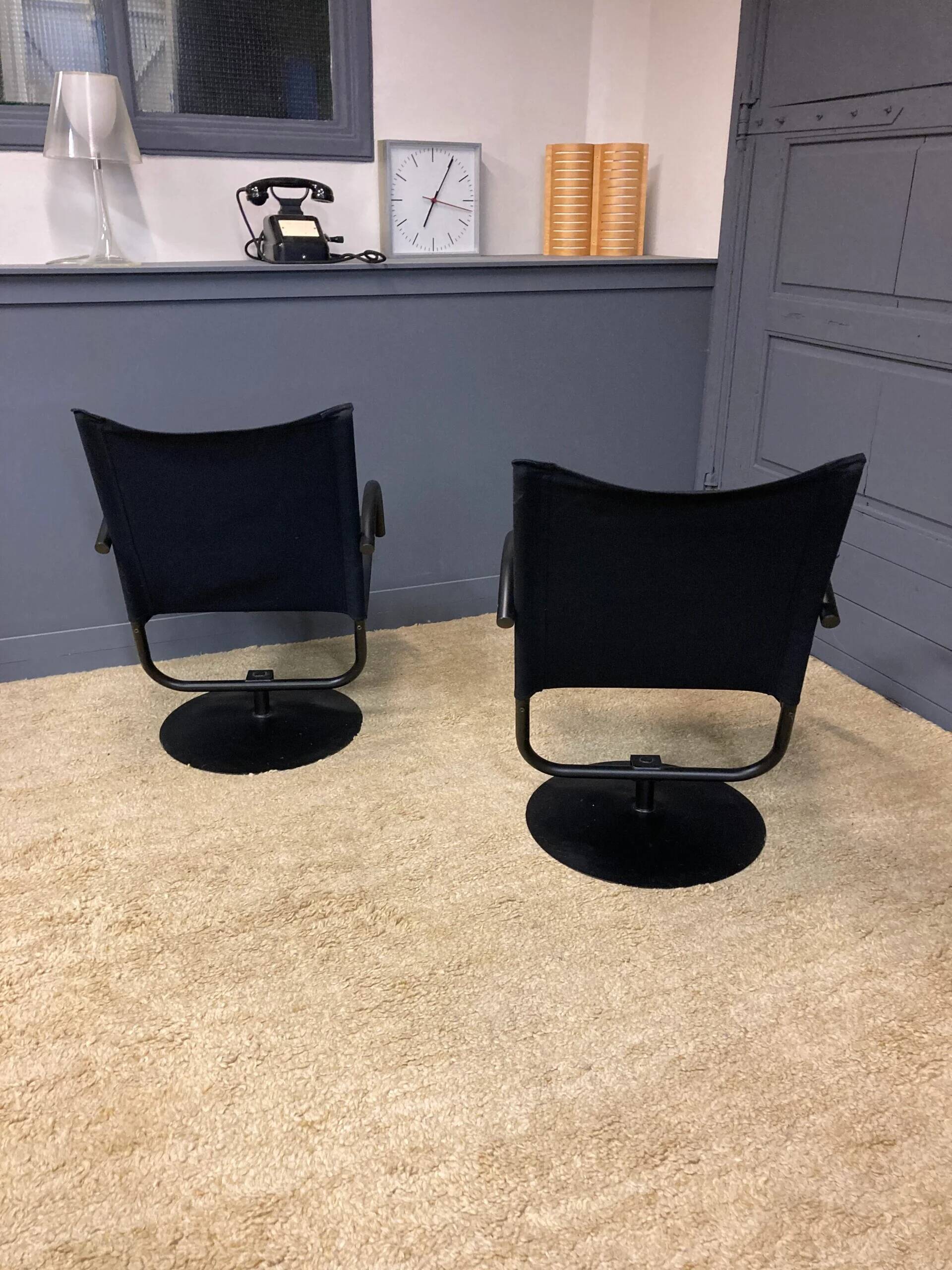 Chaises pivotantes vintage Mazairac & Boonzaijer