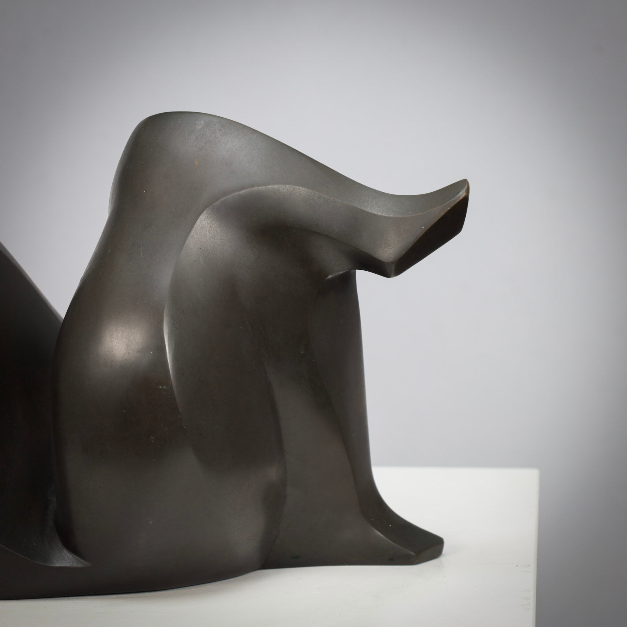 Abstract bronze female sculpture by Francine Govers, 1990s