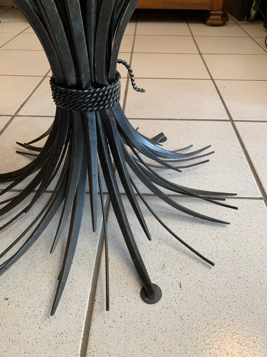 Robert Goosens CocoChanel Cornflower Coffee Table Circa 1970