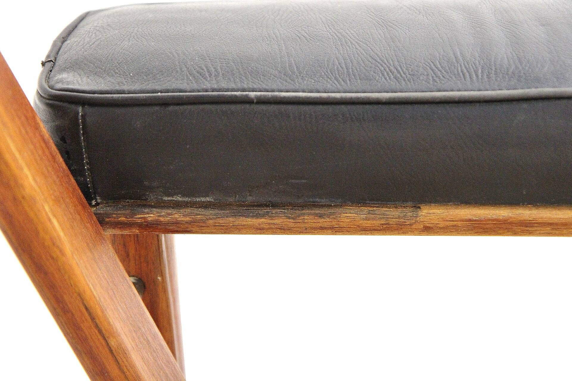 3-seater leather sofa, ope olof persson, sweden, 1960s