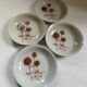 4 assiettes creuses Sarreguemines "Chardons"