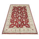 Handmade traditional red ziegler rug floral wool area rug- 124x187cm