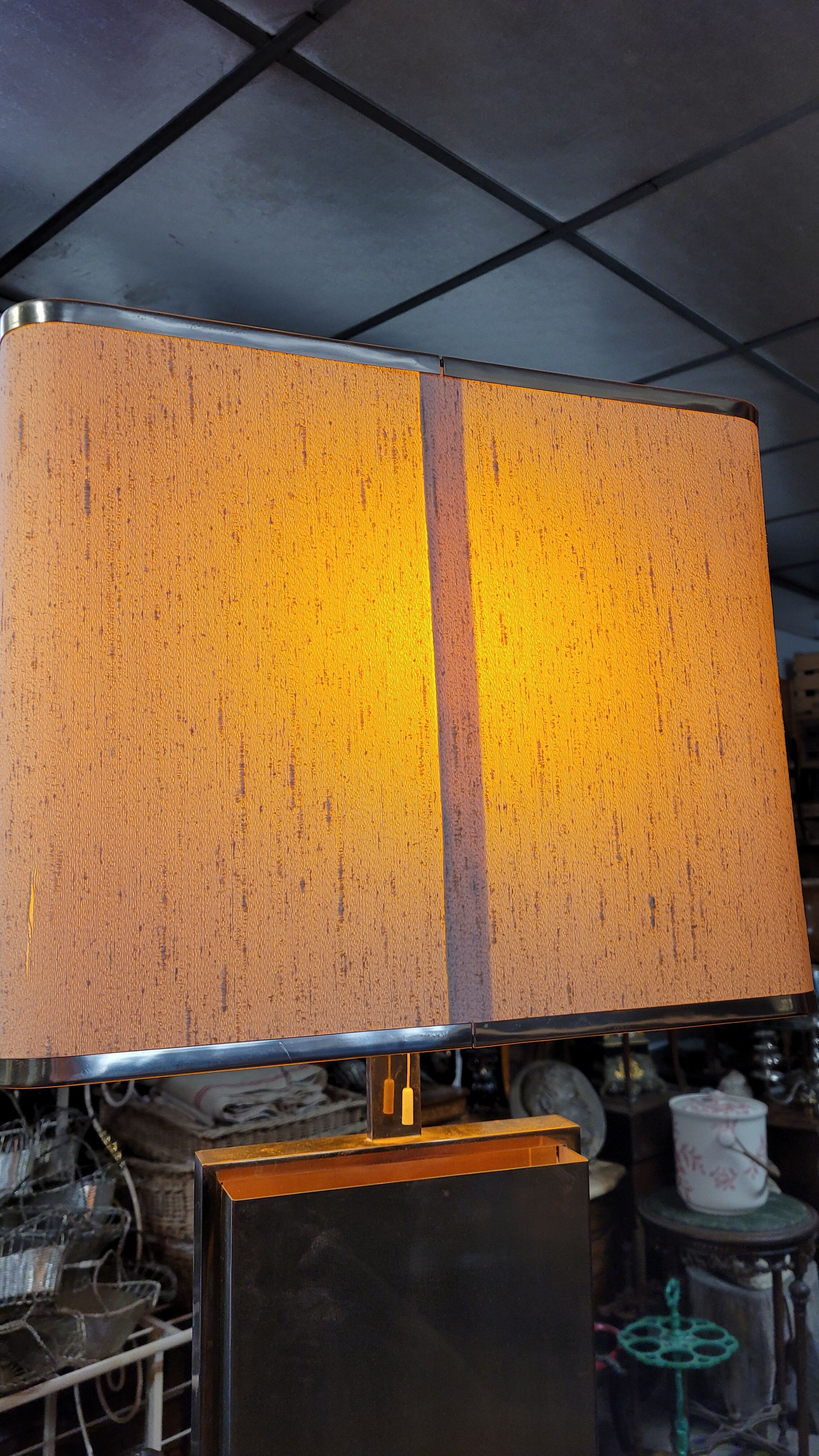 Lampe de bureau par Willy Daro en agate , 1970s