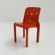 Selene Orange Chair by Vico Magistretti for Artemide, 1970