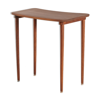 Restored teak nesting table