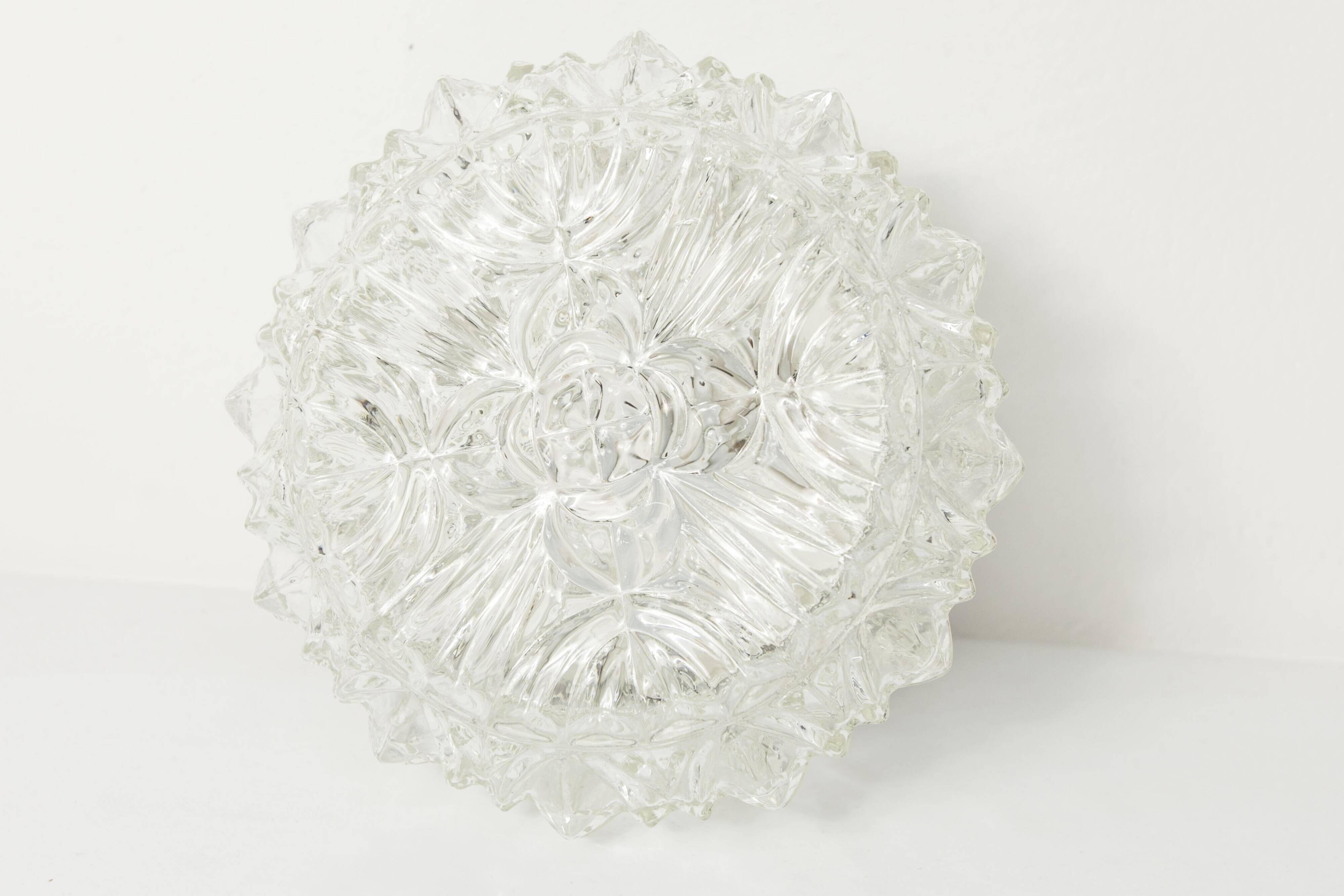 1960s floral round ceiling light