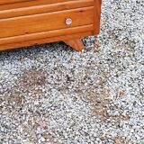 Commode vintage des années 50 pieds compas 3 tiroirs