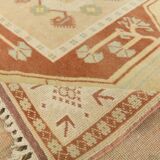 6x9 Terracotta & Cream Vintage Persian Rug, 199x290Cm