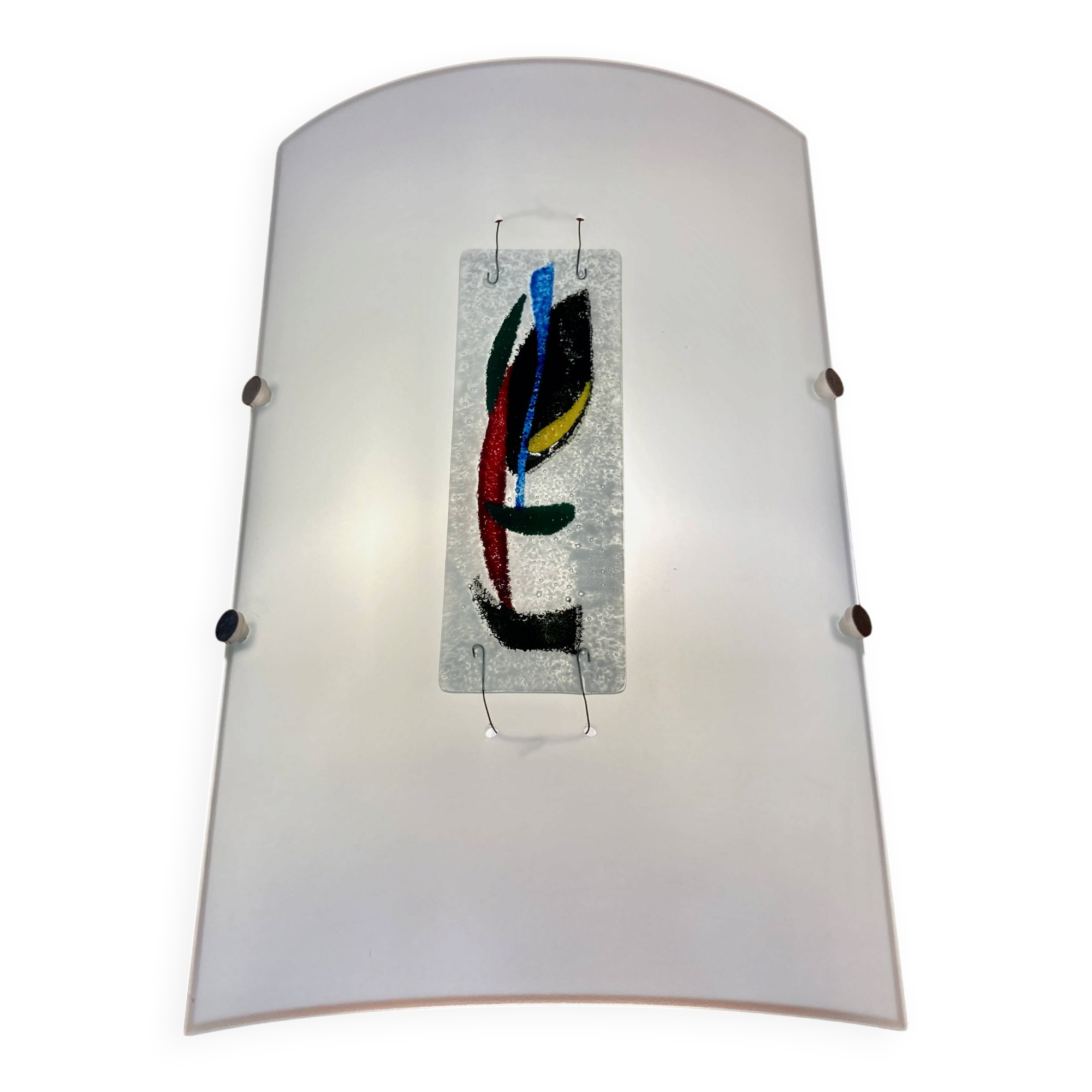 Large glass paste design wall light.