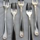 Christofle marot coquille - 12 silver-plated cake forks
