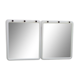Pair of lodge mirrors, italian design 1970s