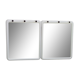 Pair of lodge mirrors, italian design 1970s