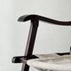 "Safari" folding chair in wood and ecru canvas, 1960s/1970s.