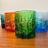 Set of 6 Geoffrey Baxter glasses from the 60s