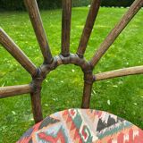Set of 6 vintage rattan chairs