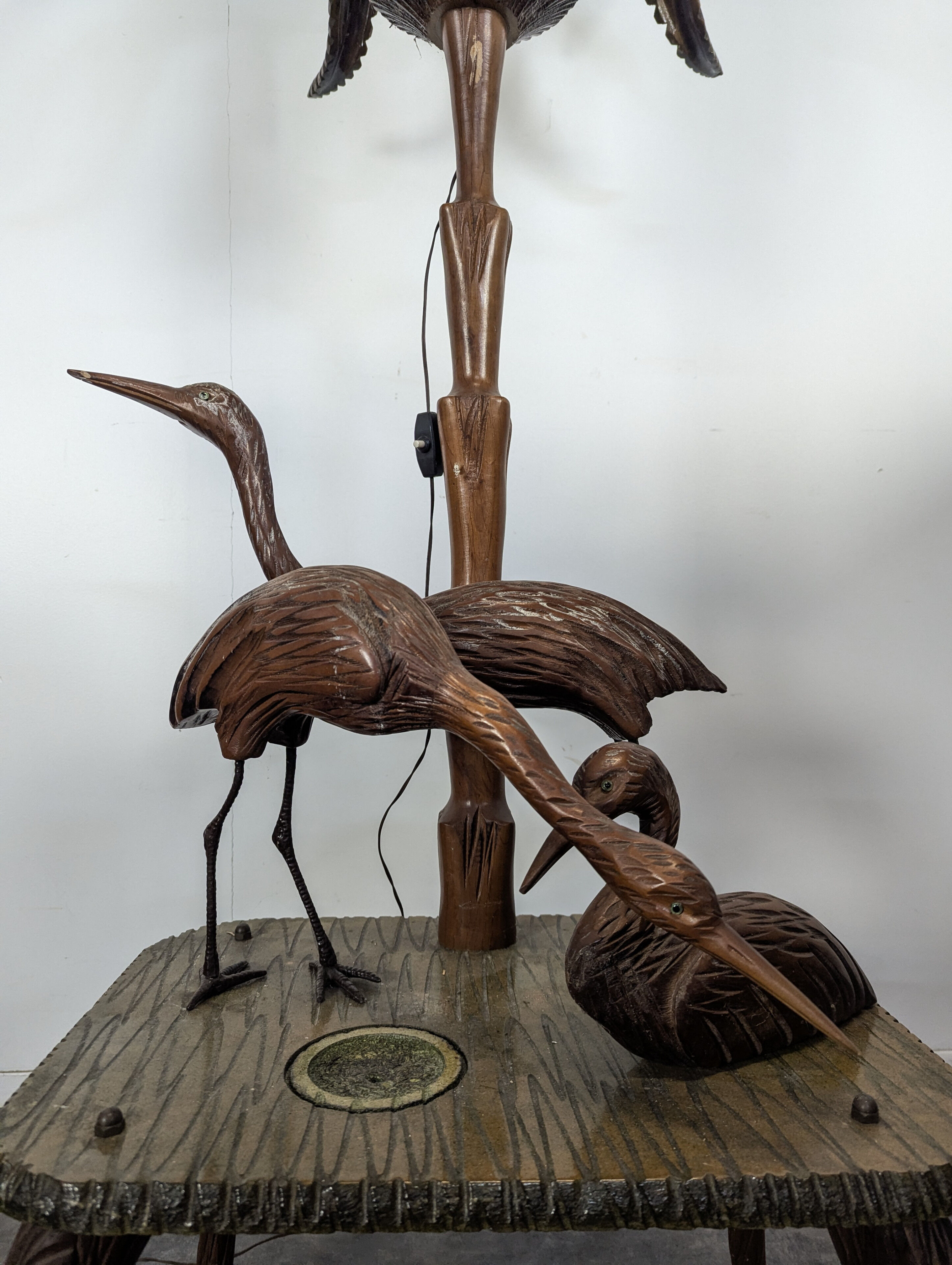 Palm tree floor lamp by Alberto Tura from the 1950s.