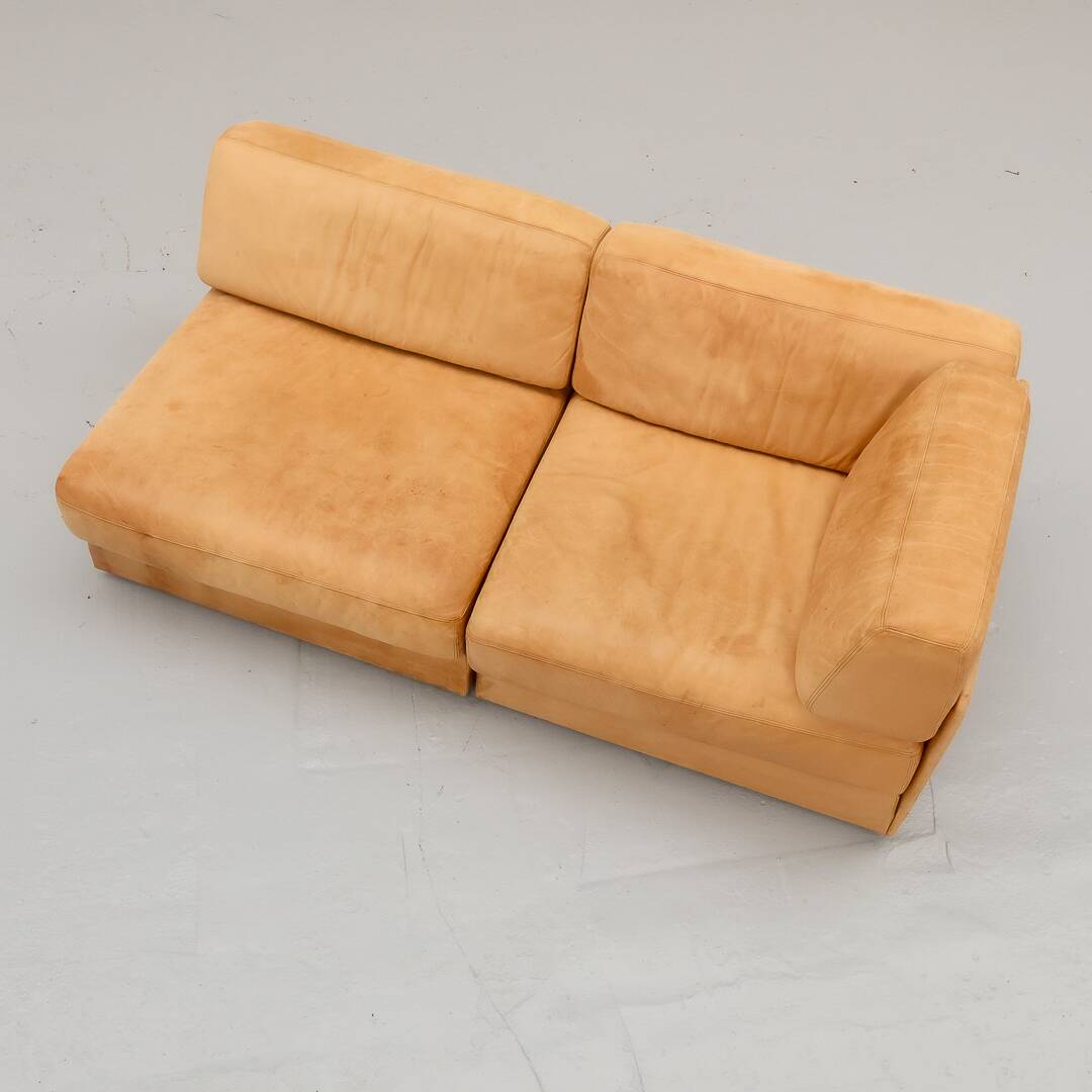 Leather DS-76 Two-Seater Sofa by De Sede