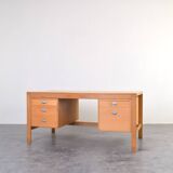 Mid-Century Oak Desk by Chr. Rasmussen for Randers Møbelfabrik, 1970s.