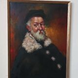 Peinture, portrait signée P. Caputo, années 60-70