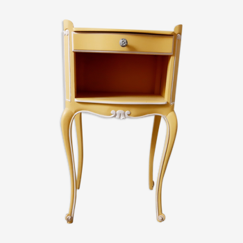Table de chevet meuble d'appoint vintage relooké