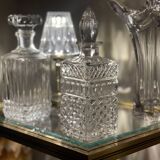 Glass whiskey decanter 1970
