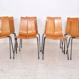 Set of 8 GA chairs by Hans Bellmann for Horgen-Glarus, Switzerland, 1960s