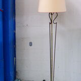 Lamppost twisted wrought iron and brass vintage