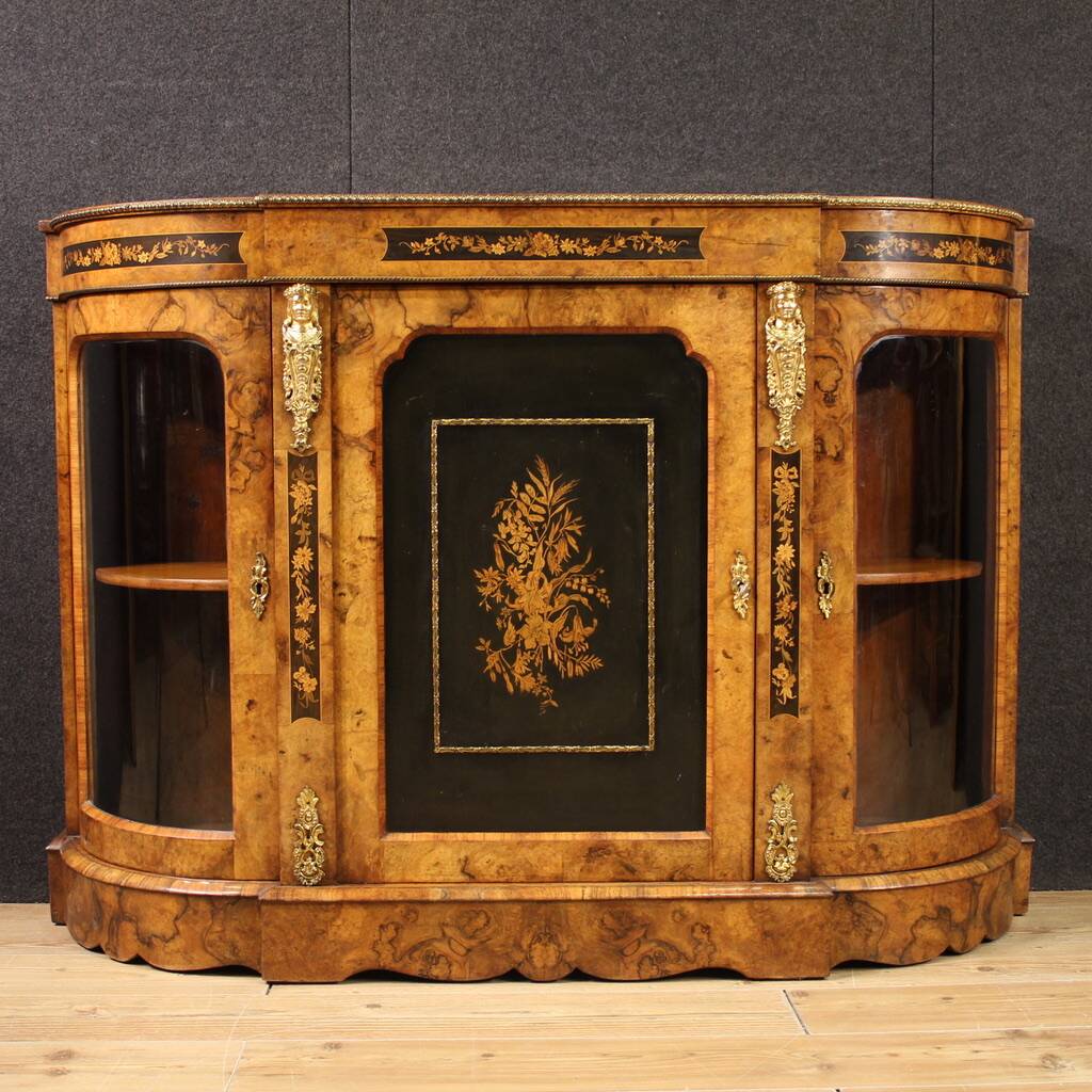 20th century English inlaid sideboard