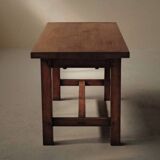 Solid oak farmhouse table, France, around 1950.