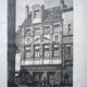 Gravure Vintage Dijon, la maison des Cariatides. 1881