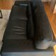 Roche Bobois 3-seater sofa - wide armrests/leather (w. 240 x h. 82)