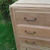 Old vintage chest of drawers with compass feet
