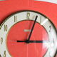 Bayard vintage red clock