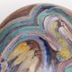 Ceramic plate with a bird, signed, vintage