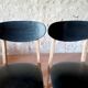 6 chaises vintage scandinave en teck années 1960