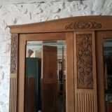 Art deco oak cabinet