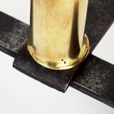 Pair of andirons by Jacques Adnet