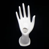 Hand soliflore in white ceramic