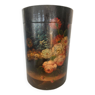 Box painted in half moon 20th century storage chest