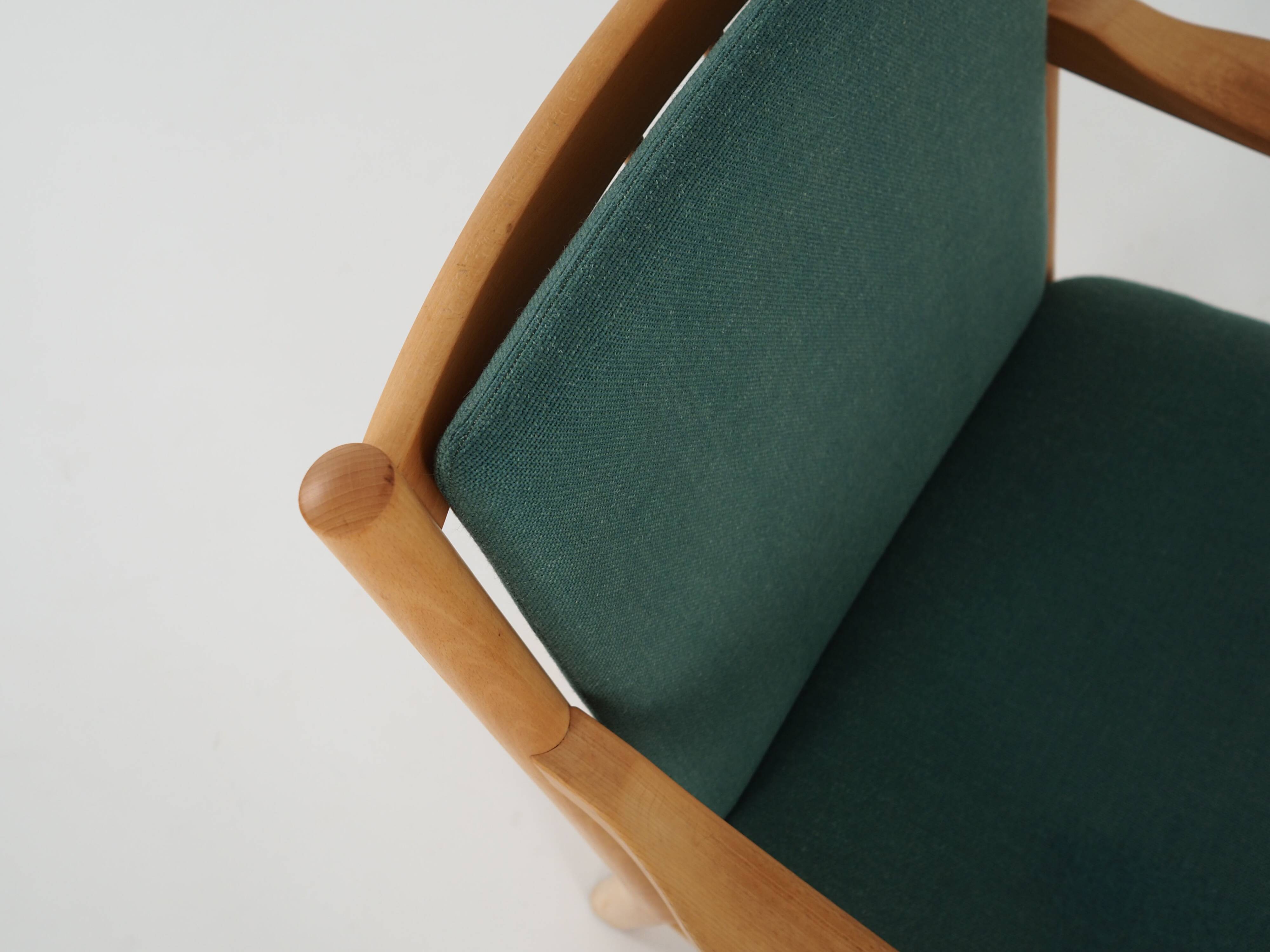 Beech armchair, Danish design, 1970s, designer: Erik Ole Jørgensen, manufacture: Tarm Stole & Møbelf