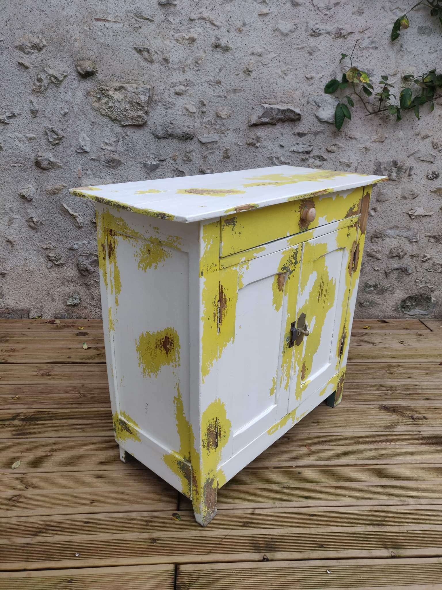 Old patinated Parisian buffet