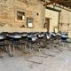✨ Set of 100 black Pagholz Flototto chairs – Chrome tubular frame
