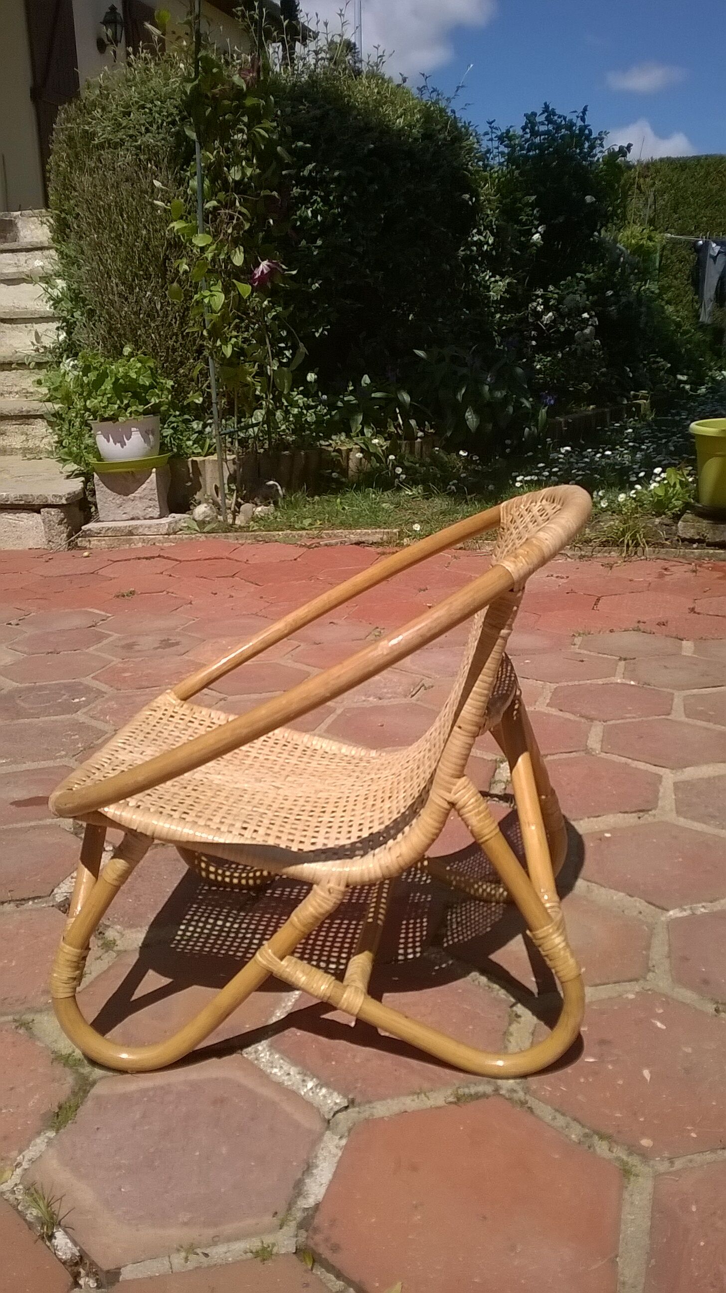 Bamboo Rattan child Chair