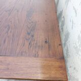 Rustic burgundy farm table 19th -1m80
