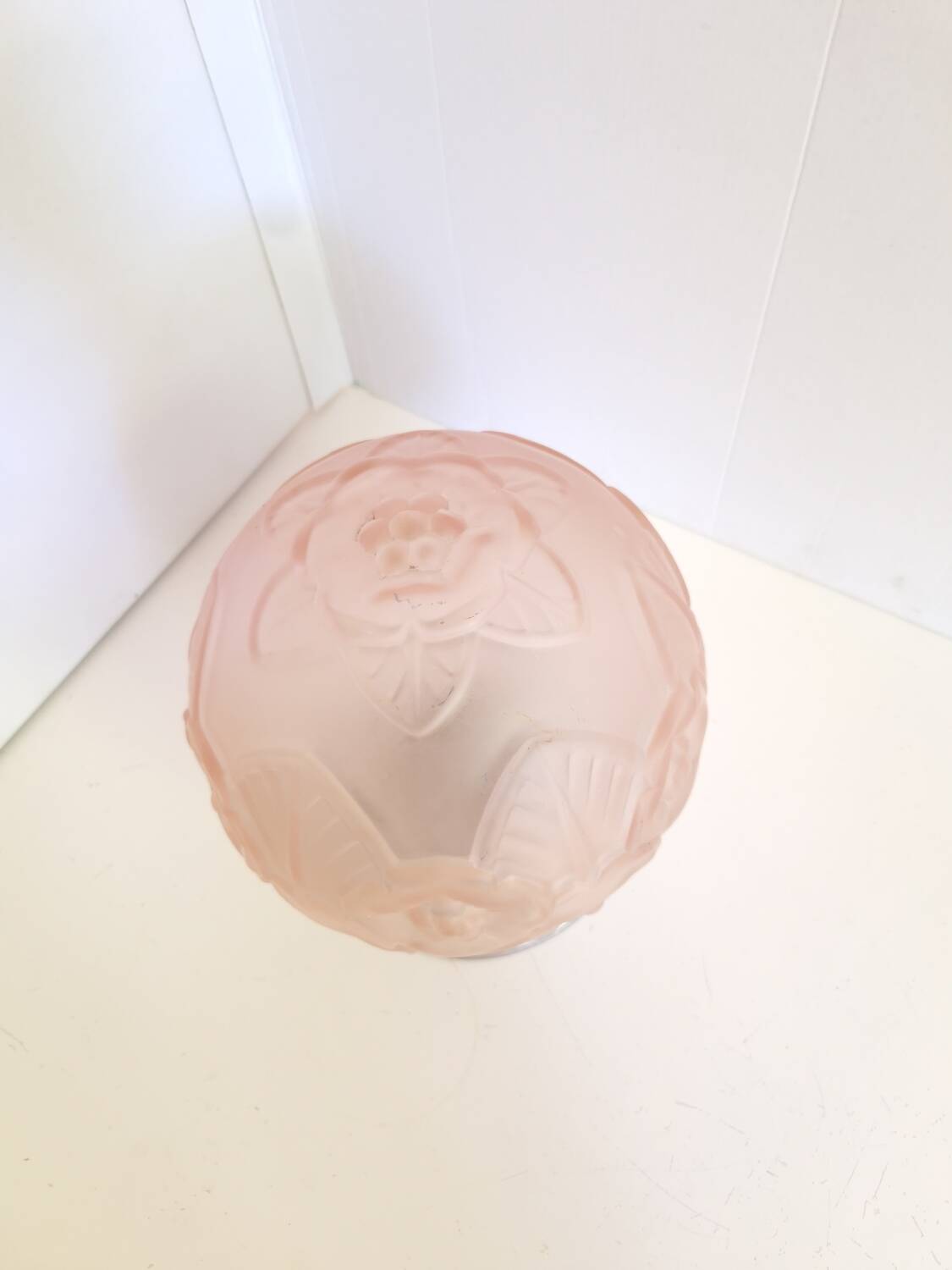 Art Deco molded glass ball chandelier ceiling light