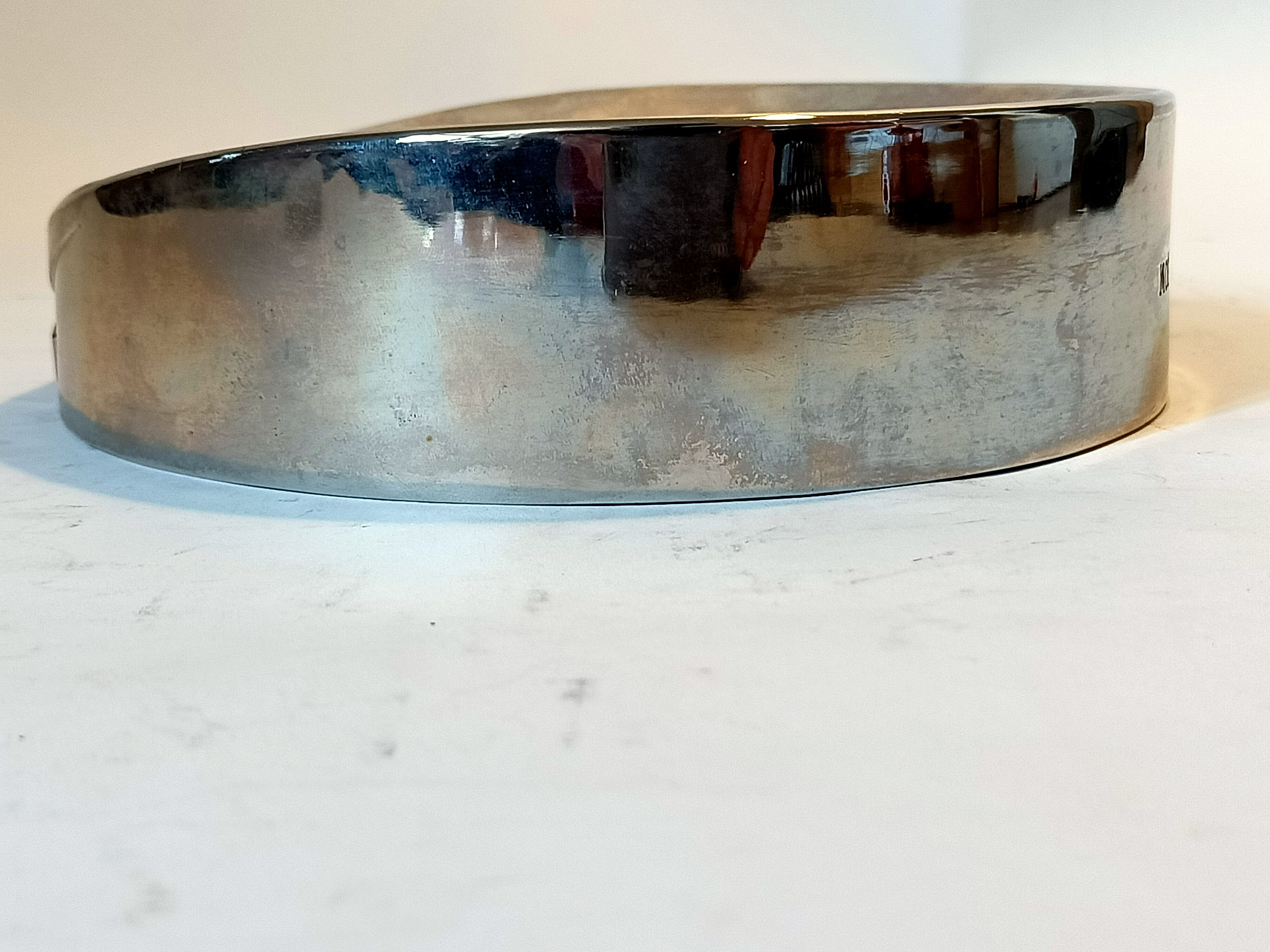 Silver ashtray Moët & Chandon 1970 Vintage