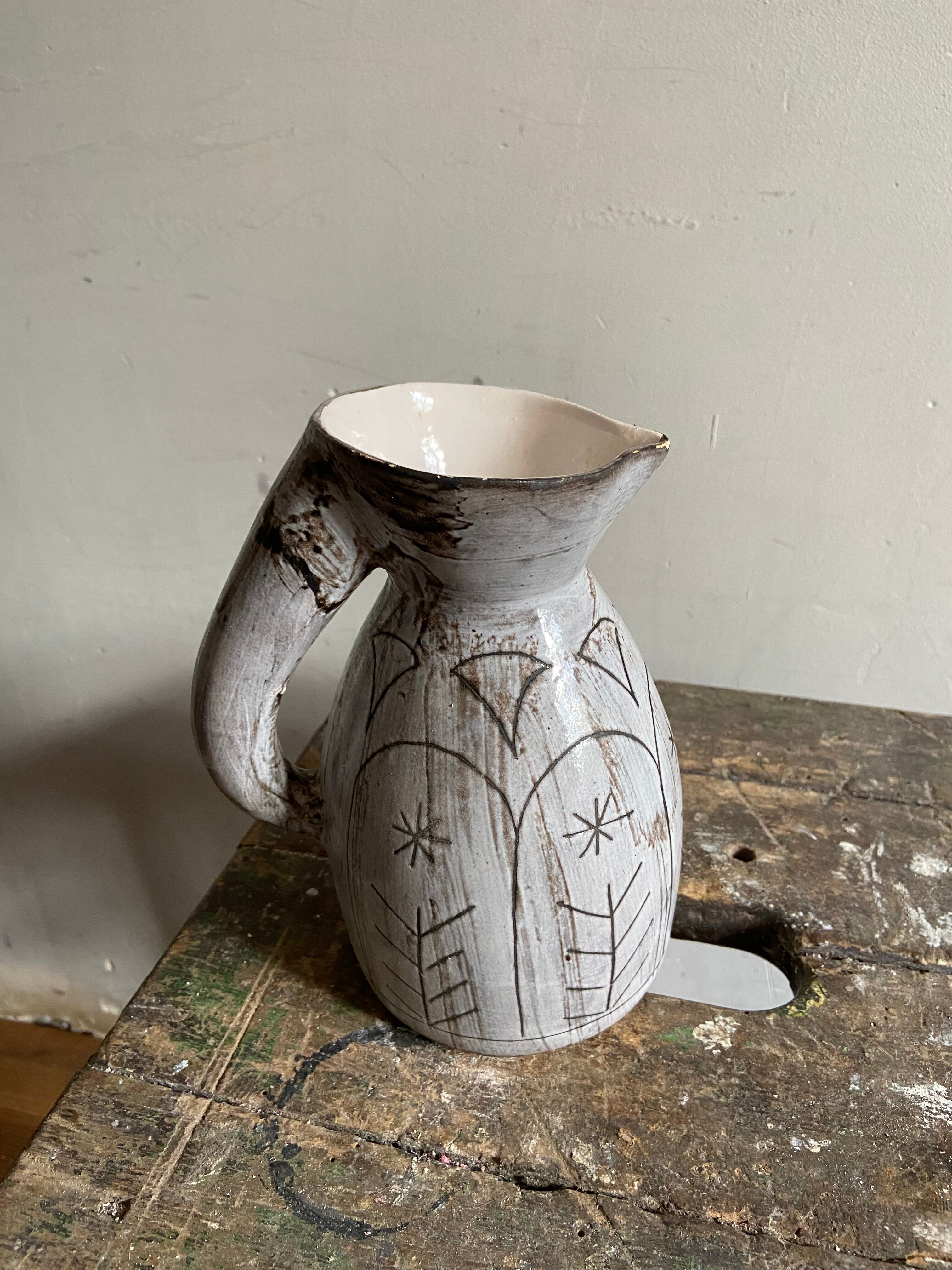 Vintage ceramic pitcher